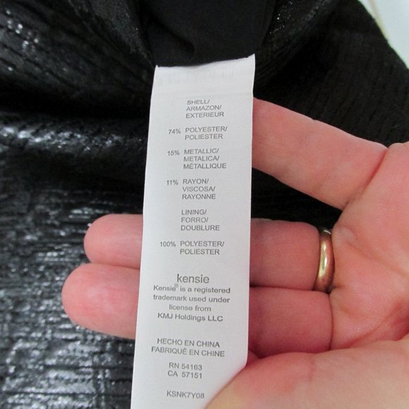 Kenzie Black Foil Sleeveless Cut-Out LBD Dress - Picture 6 of 6